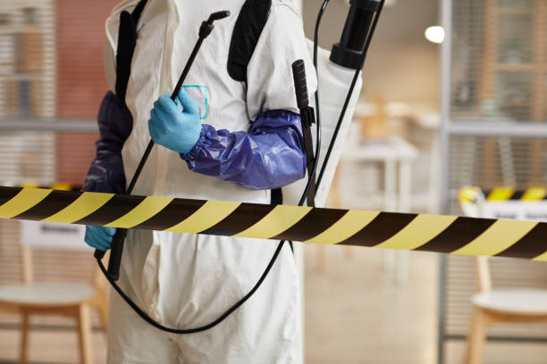 Professional Biohazard technician working in Mulberry, AR